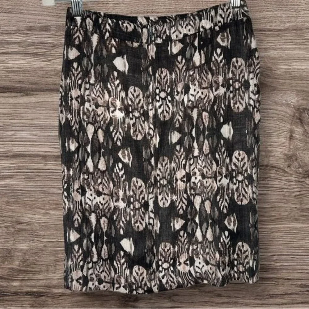 H&M Ruffle Skirt: Shimmery Abstract Print - Picture 2 of 5